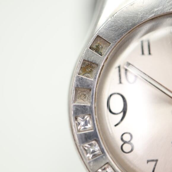 Swatch Irony Fancy Me Watch Women 32mm Gem Silver Tone Date 2006 w New Battery main image 9
